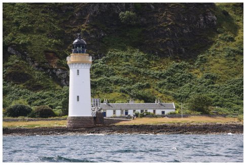 Rubha nan Gall light - Bloody Bay at the entrance to the Sound of Mull